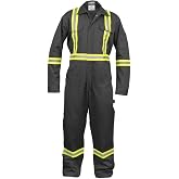 Just In Trend Work Coveralls for Men Long Sleeve Safety Work Jumpsuit