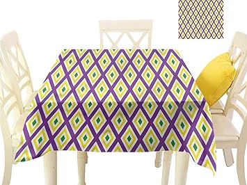Amazon Com Williamsdecor Table Cloth Cover Mardi Gras Diamond
