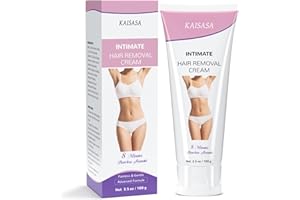 KINGMING Hair Removal Cream for Women, Intimate Hair Remover for Women Private Area, Painless Hair Removal Cream for Pubic Hair, Bikini, Underarms, Body, Sensitive Hair Removal Cream for All Skin Types (100g)
