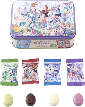 Amazon Co Jp 3 22 順次発送 ディズニー イースター 18 シー ファッショナブル 長方形缶 チョコレート ミッキー ミニー ドナルド 他 お菓子 チョコ シー限定 おもちゃ