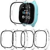 Snyeest [4-Pack] Case Compatible with Gizmo Watch 3 Screen Protector for Kids,Tempered Glass Only Compatible for Verizon Gizmo Watch 3,Clear+Clear+Clear+Clear