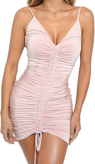 ruched bodycon dress amazon