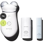 NUFACE Trinity+ Skin Tightening &amp; Face Lift Device - Microcurrent Facial Sculpting Tool to Contour Cheeks, Jawline &amp; Neck, 3 Frequencies, Supports Lymphatic Drainage + Activator Gel, White