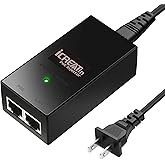 Gigabit POE Injector, 48V 15.4W Power Over Ethernet, IEEE 802.3af Compliant, 10/100/1000Mbps, Compatible for TP-Link TL-POE15