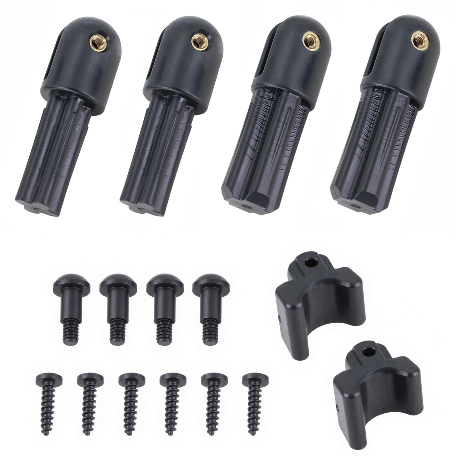 Photo 1 of 13510.34 Soft Top Bow Knuckle Kit Compaible with 1997-2006 Jeep Wrangler TJ - Rear Pivot Knuckle Hinge Replaces # 55176064 55176064AC 55176064AB