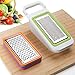 Cooko Mandoline Graters,Vegetable Slicers and Cheese Graters,4 Interchangeable Blades with a Peeler,Shredder,Julienne,Chopper,Peeled