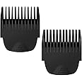 2 Pack Clipper Guards Combs Fit for Manscaped The Lawn Mower 4.0 Groin Hair Trimmer, 4-Length (1/8”-1/2”) Adjustable Cutting Guides for Manscaped 4.0 Replacement Guards Attachment, Black