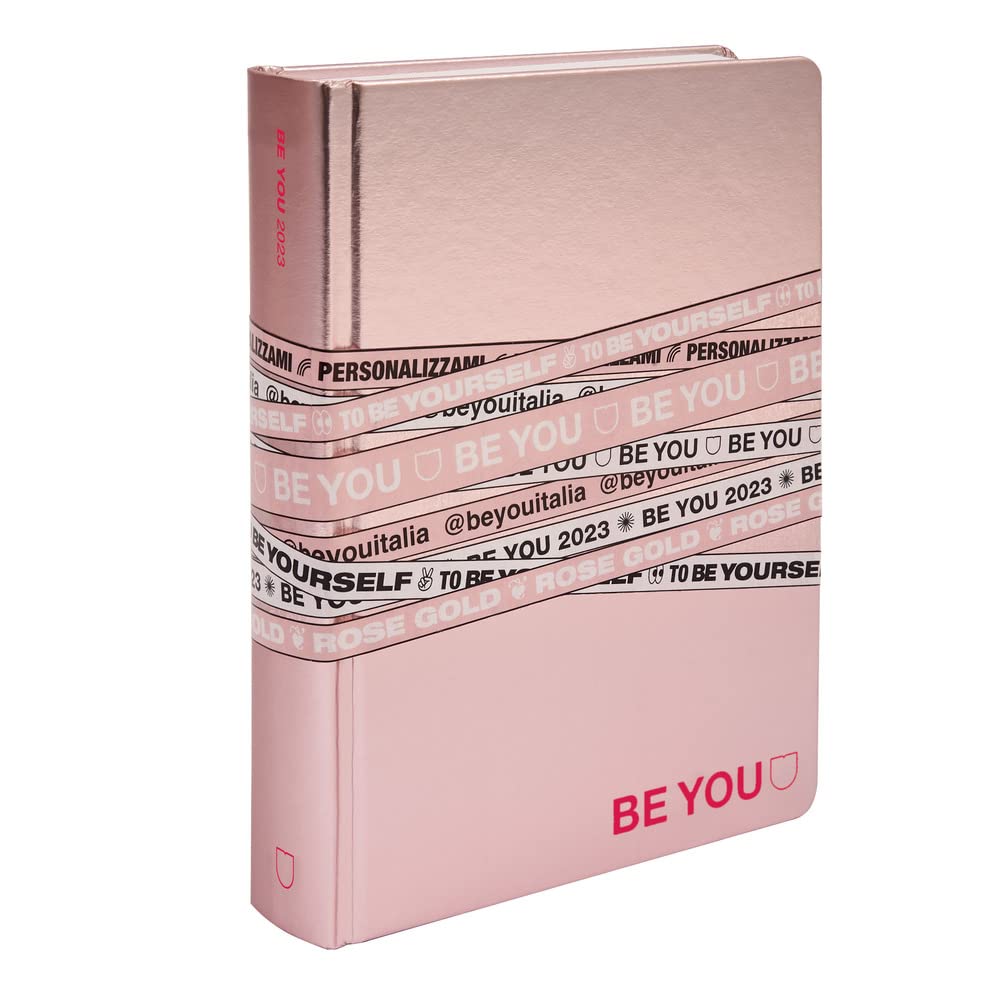 Be You Rose Gold Diary Diary, Big Size, Collection 22/23, for those who love the classic but with a touch of contemporeneity, Golden Rose, BE9Q5000, Precious Games