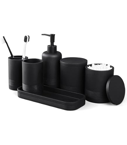 Amazon.com: LIN CHUAN 6-Piece Bathroom Accessories Set, Organizer