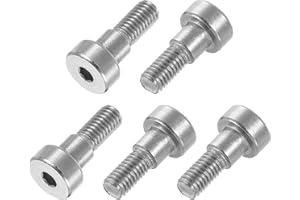 uxcell 6Pcs 304 Stainless Steel Shoulder Bolt 6mm Shoulder Dia 5mm Shoulder Length M5 Thread Hex Socket Shoulder Bolts for Textile Hydraulic Injection Molding Machinery Industries