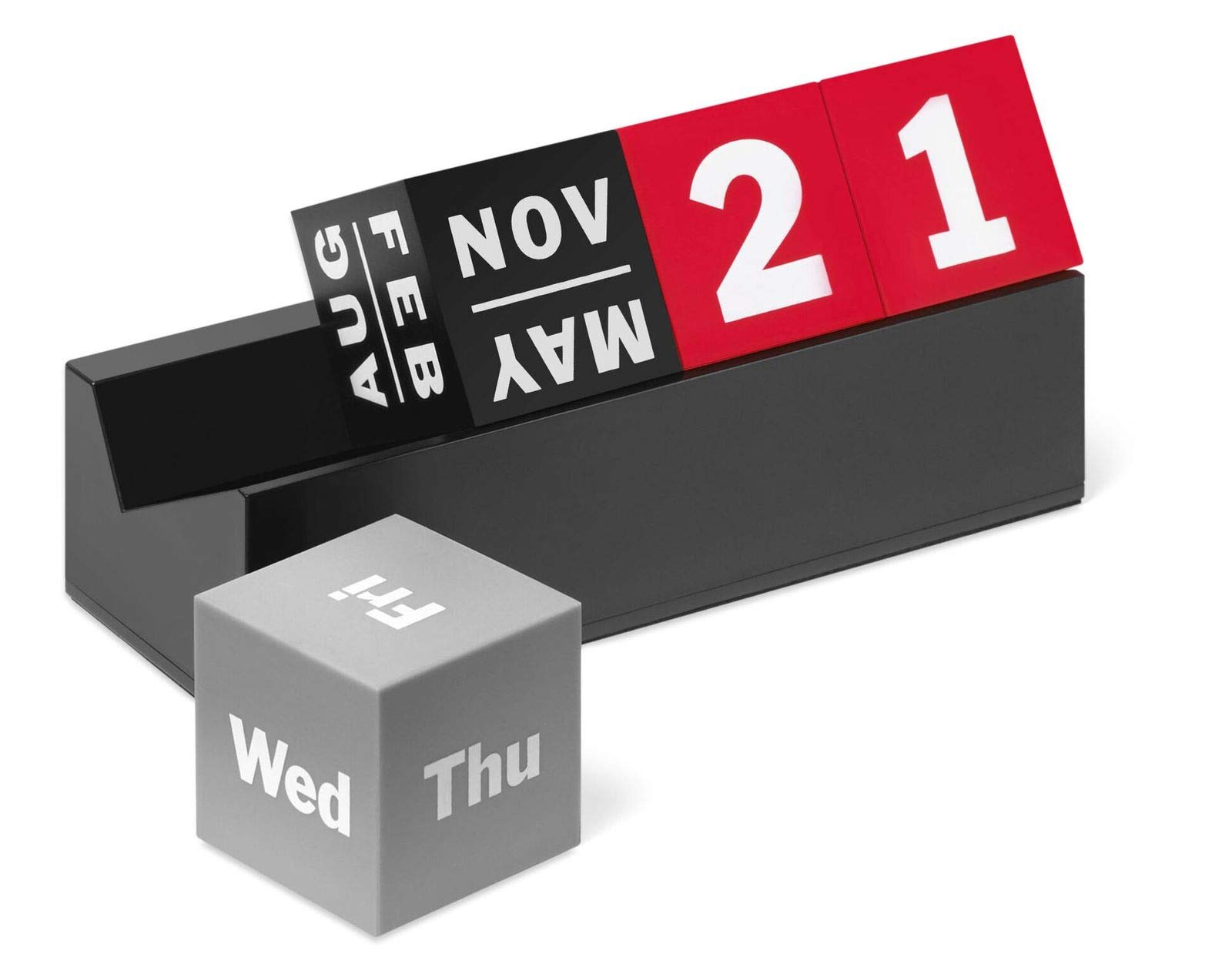Cubes Perpetual Calendar Red/Grey/Black