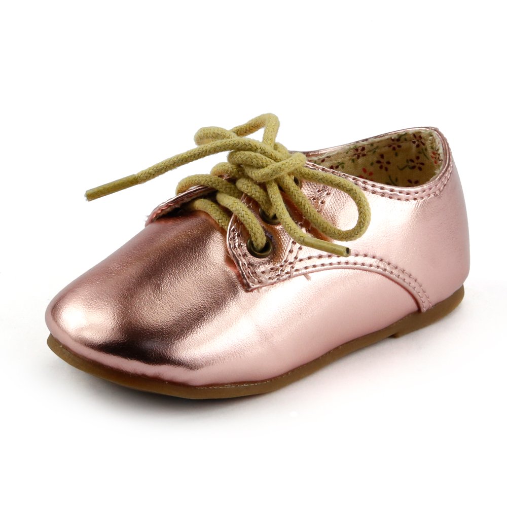 rose gold shoes for flower girl