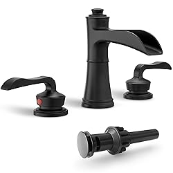 HEYMYTAP Brass Waterfall Bathroom Faucet, 4-16 Inch