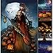 Yayoshow Halloween 5D DIY Diamond Painting Full Drill Round Diamond Paint Kits, Cross Stitch Kits Embroidery Art Crafts for Home Decor