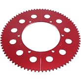 VCUJSUC #35 Chain 78 Tooth Split Sprocket For Predator 212cc 196cc 6.5hp 7.0hp Coleman CT200U BT200X CT100U TrailMaster MB200 MegaMoto B212 Motovox Doodlebug Baja Mini Bike Go Kart Cart Parts Aluminum