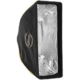 Glow EZ Lock Quick Rectangle Softbox with Bowens Mount, 10 x 24 Inch, Photography Lighting Diffuser for Studio and Portrait Photography