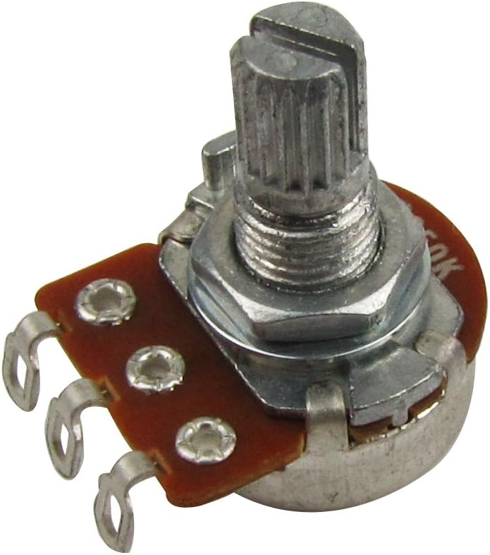 FLEOR B250K Mini Potentiometer Linear Taper Pots with Bayonet L15mm Short Split Shaft for Electric Bass Guitar Control Tone Volume Parts - Image 4