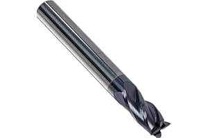 Kodiak Cutting Tools KCT131558 USA Made Solid Premium Carbide End Mill, ALTiN Coated, 4 Flute, 1/4" Diameter