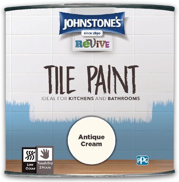 Johnstone's Tile Paint Antique Cream 750 ml