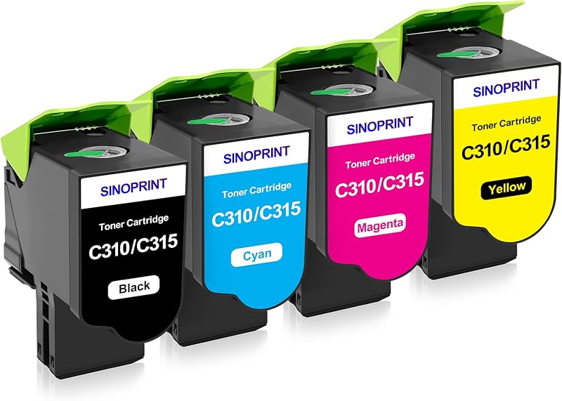 SINOPRINT 006R04356 04357 04358 04359 C310 C315 Toner 4 Pack Black Cyan Magenta