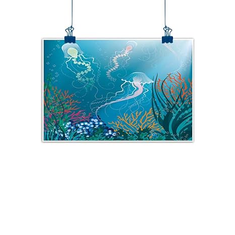 Amazon Com Sunset Glow Canvas Prints Wall Art Aquarium