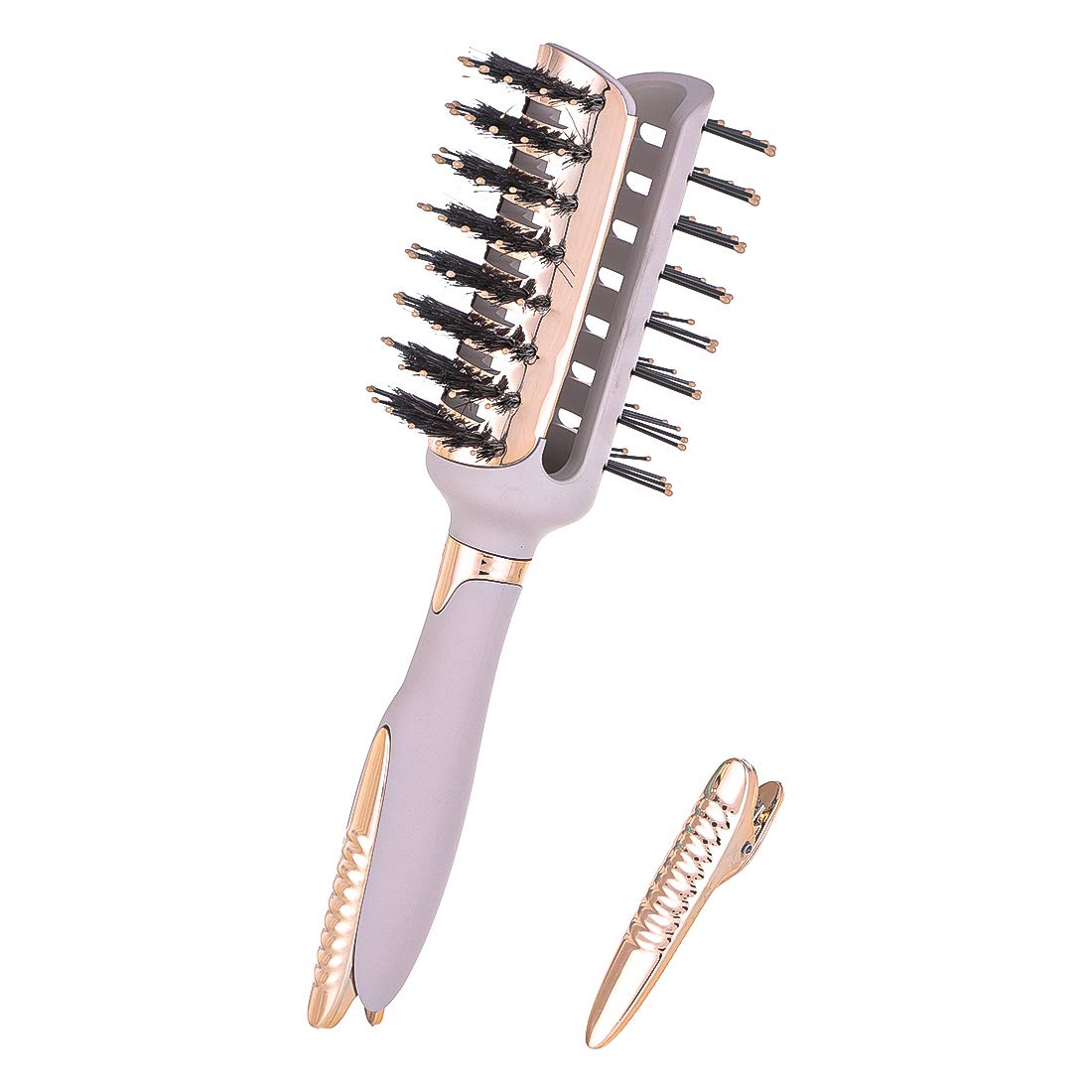 Buy MINISO DualSided Hair Brush with Clip Unisex ABS PP Nylon