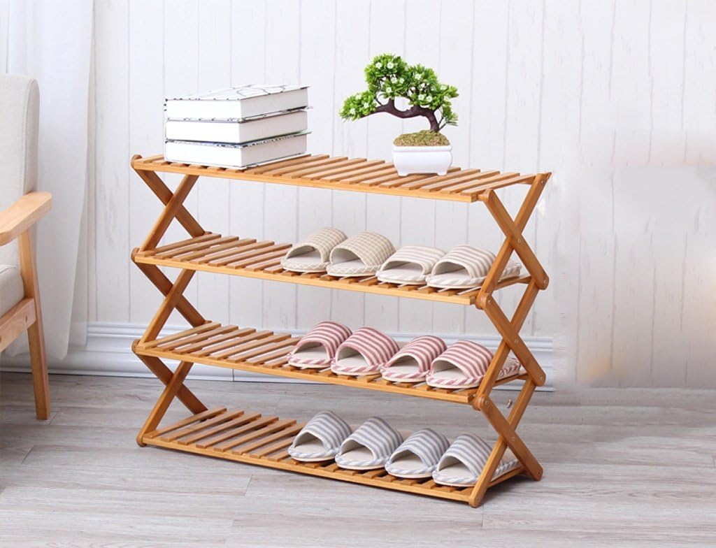 50cm Long Multilayer Shoe Rack Bamboo Shoe Frame Shoe Folding