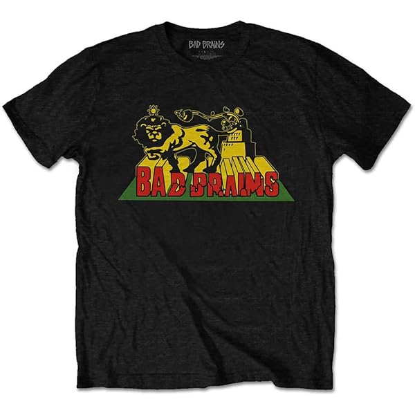 Amazon.com: Bad Brains Unisex T-Shirt: Lion Crush (Small) - Medium