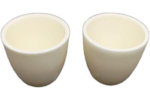 CGJIOGUJIO 2pcs 25ml 99% Alumina Ceramic Crucible Bowl Holder 1600°C 4038