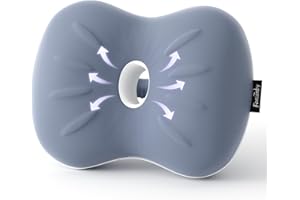 FORCANBY Memory Foam Leg Pillow for Side Sleepers - Relax from Sciatica, Back, HIPS, Knees, and Joints - Removable and Washable Cover - Perfect for Pregnancy and Nursing (Misty Blue-Large)