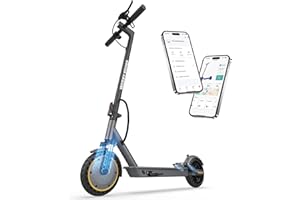 WERHY Electric Scooter with Dual Suspension, 10"/8.5" Solid Tire, 750W/500W/350W Powerful Motor & 19/22 MPH Top Speed, 28/25/22/16 Miles Long Range, Folding E Scooter with Dual Braking for Teens and Adults