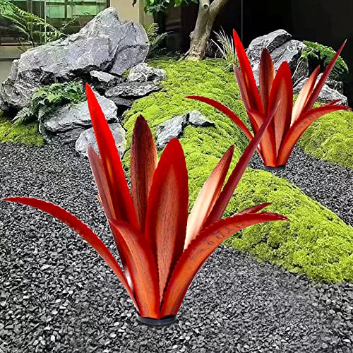 Metal Agave Garden Sculpture