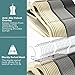 Sable SA-HF012 Velvet, Ultra Thin Space Saving Suit Hangers Non Slip Heavy Duty, 360 Degree Swivel Hook-30 Pack-Black, Beige, Grey Including a Tie Organizer