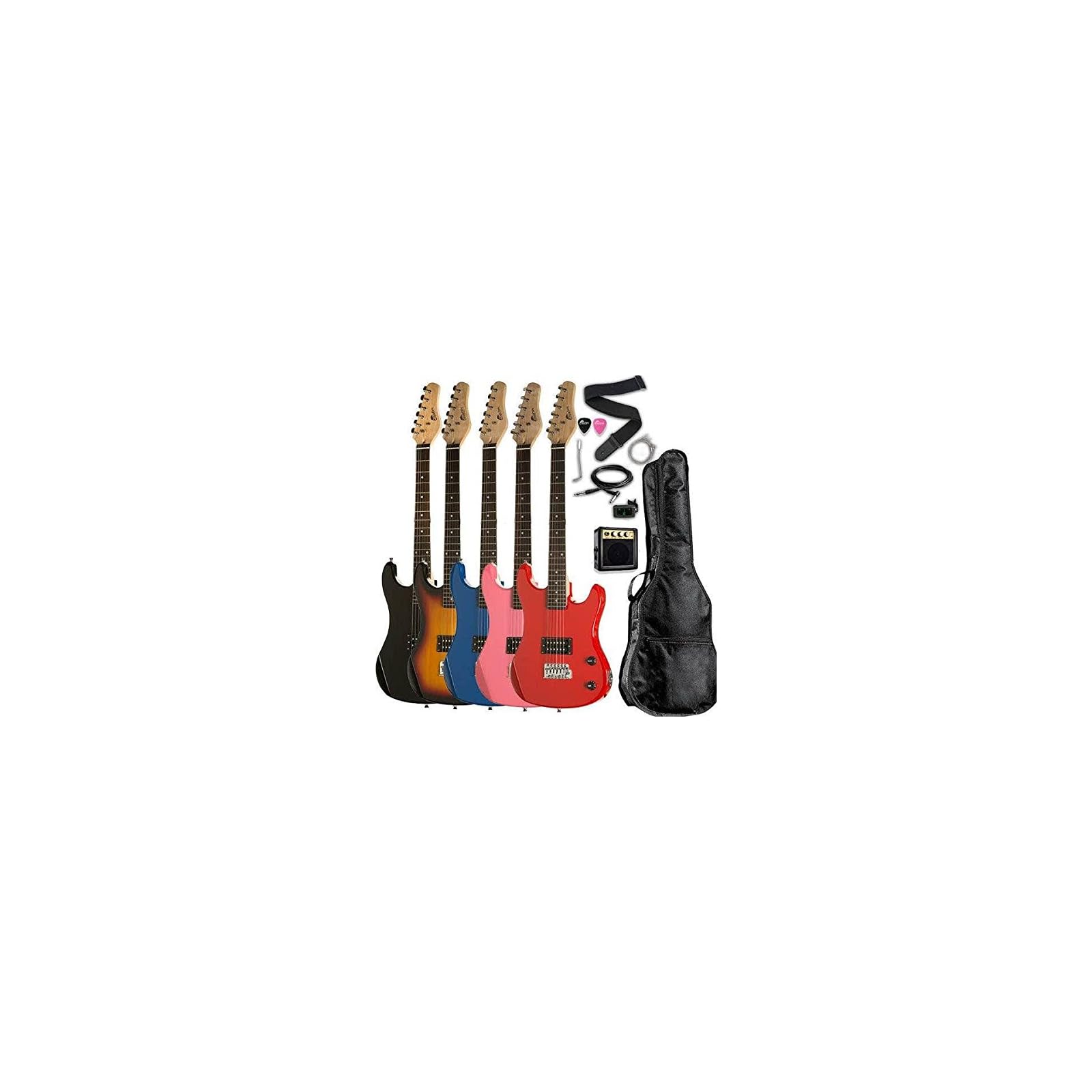 Junior Kids Mini 3/4 Size 36" Electric Guitar & Amp Starter Pack