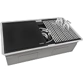 Ruvati Workstation Two-Tiered Ledge Kitchen Sink Undermount 16 Gauge Stainless Steel