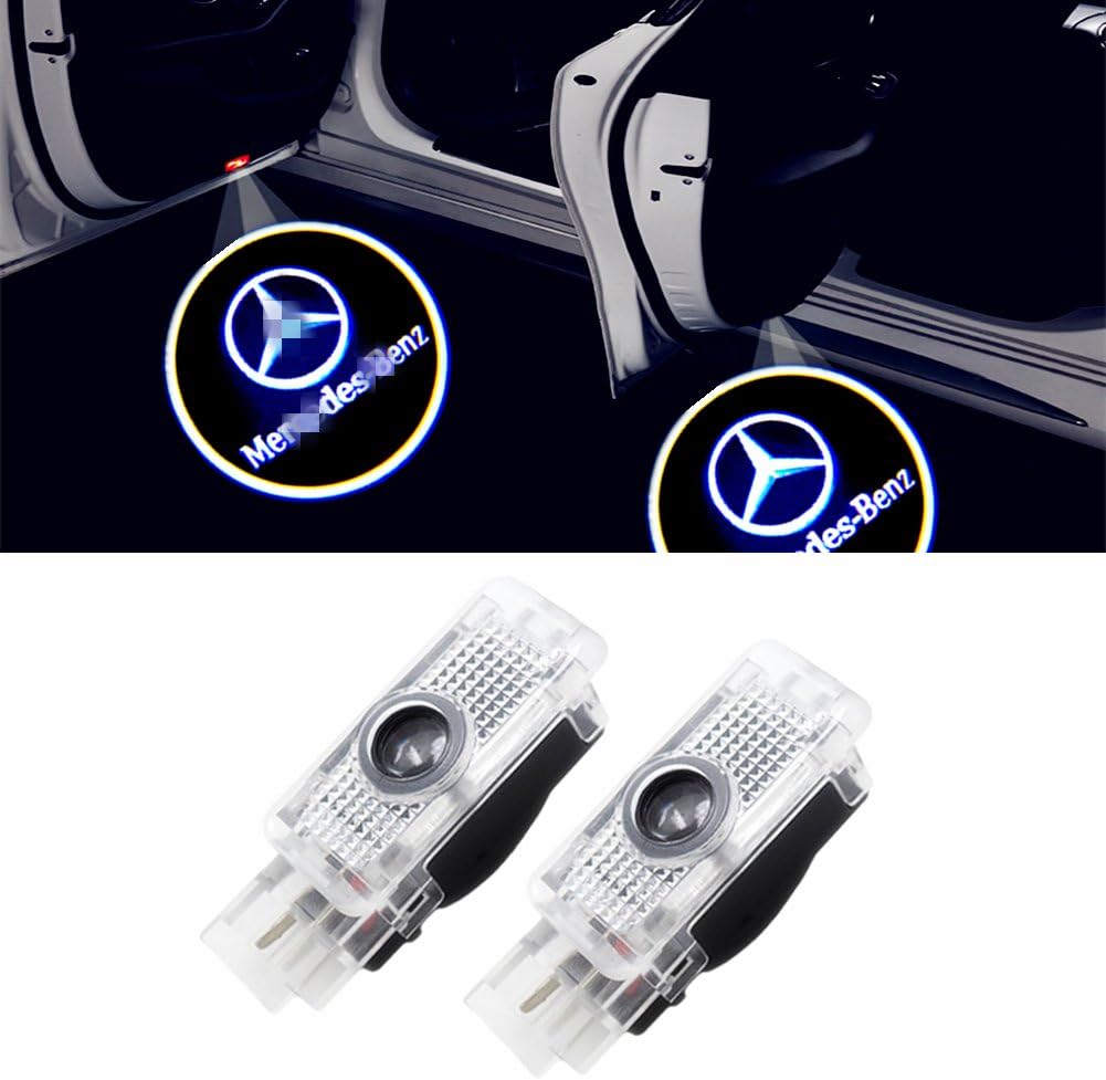 Xystar Autot&uuml;r Logo Door Lighting for Benz Set of 2 car door lamp LED Welcome Light Glow Door Car Door Projector Light Logo For Benz W208/W209/CLK/SLK R171 R172 / SLR (W203 (C119)/W240)