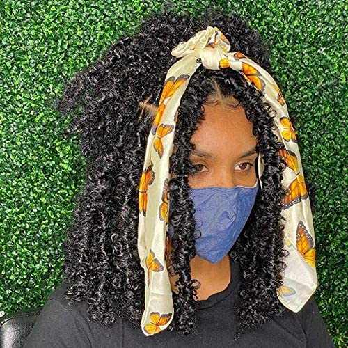 Xtrend 12 Inch 6 Packs Butterfly Locs Crochet Hair Black Messy Distressed Faux Locs Crochet Braids Pre Looped Soft Locs Hair for Black Women #1B — image 1