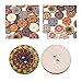 100Pcs Decorative Buttons for Crafts 1 Inch Vintage Wood Buttons with 2 Holes for DIY Sewing Craft Decorative, Mixed Pattern (25mm)