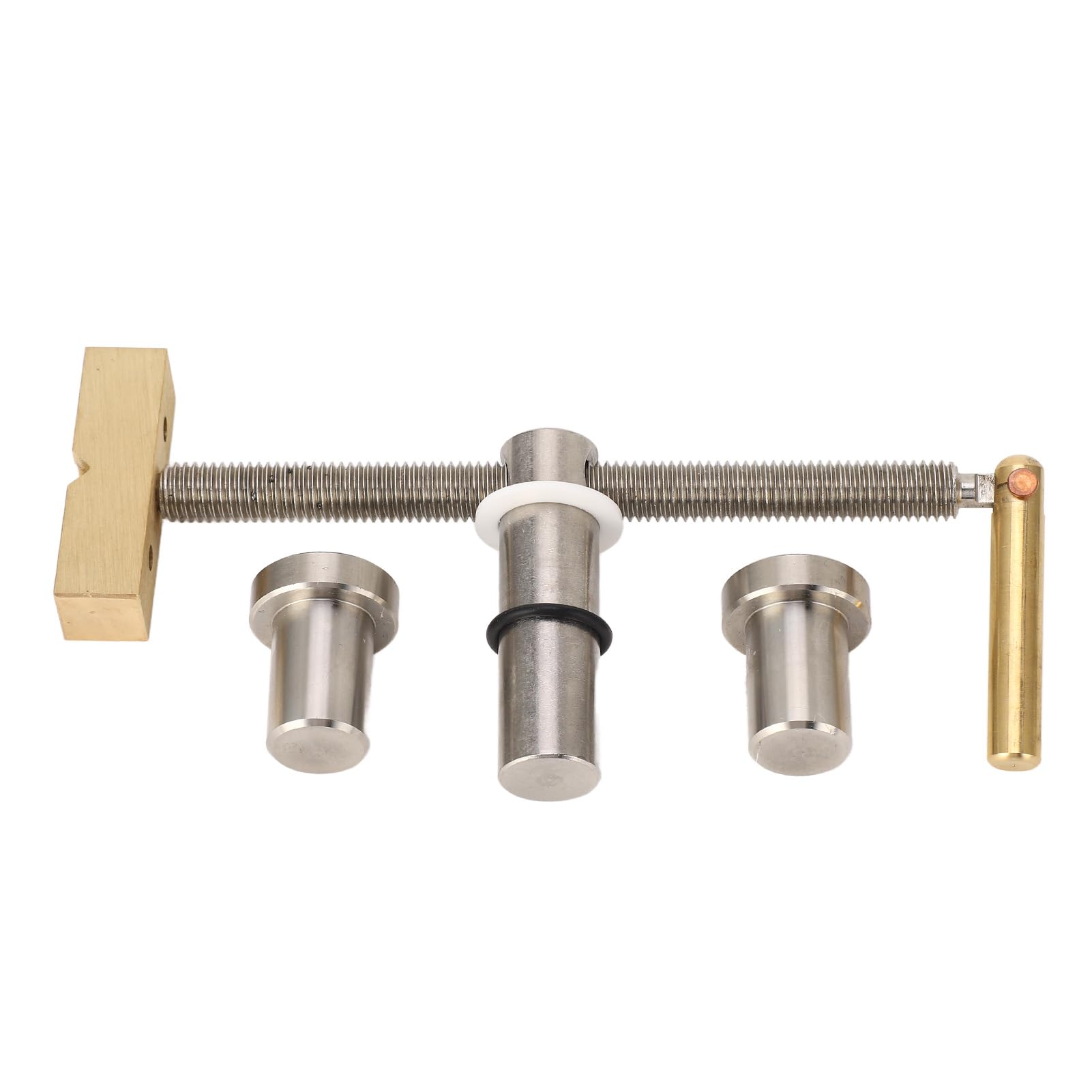 Woodworking Bench Dog Clamp, Metal Desktop Clip, Copper and Steel Construction, Portable Workshop Tool