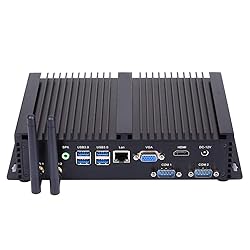 HUNSN Fanless Industrial PC, Mini Computer, Intel