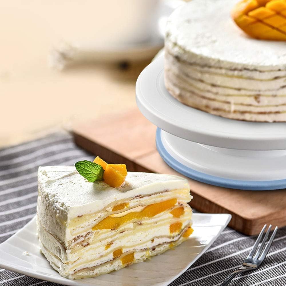 Assiettes Et Plats De Service Presentoirs A Gateau Mingzhiou Plateau Tournant De Gateau De 11 Pouces La Patisserie Et Le Gateau Pour La Cuisson Presentoir De Plateau Tournant De Decoration De Gateau