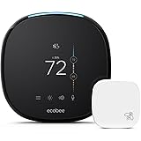 ecobee4 Smart Thermostat with Built-In Alexa, Room Sensor Included
