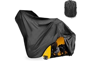 HASANBAR 726015 Deluxe/Professional Snow Blower Cover, Heavy Duty Snow Thrower Cover for Outdoor Protection Waterproof Windproof, Durable 2 Stage Snowblower Covers Fit for Ariens 24-28 Inch Snow Blowers