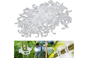 Secured Plastic Plant Clip, 2024 Upgrade Plant Support Clips, Garden Clips for Climbing Plants, Plastic Trellis Clips Plant S