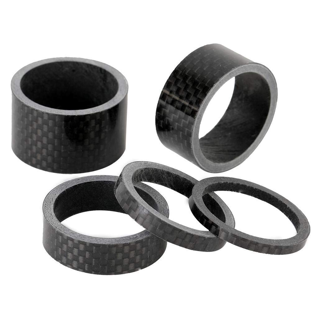 VGEBY1 Bicycle Headset Fork Washer, Full Set Carbon Fiber Bike Headset Spacer for Mountain Bikes Cycling Repair Accessory