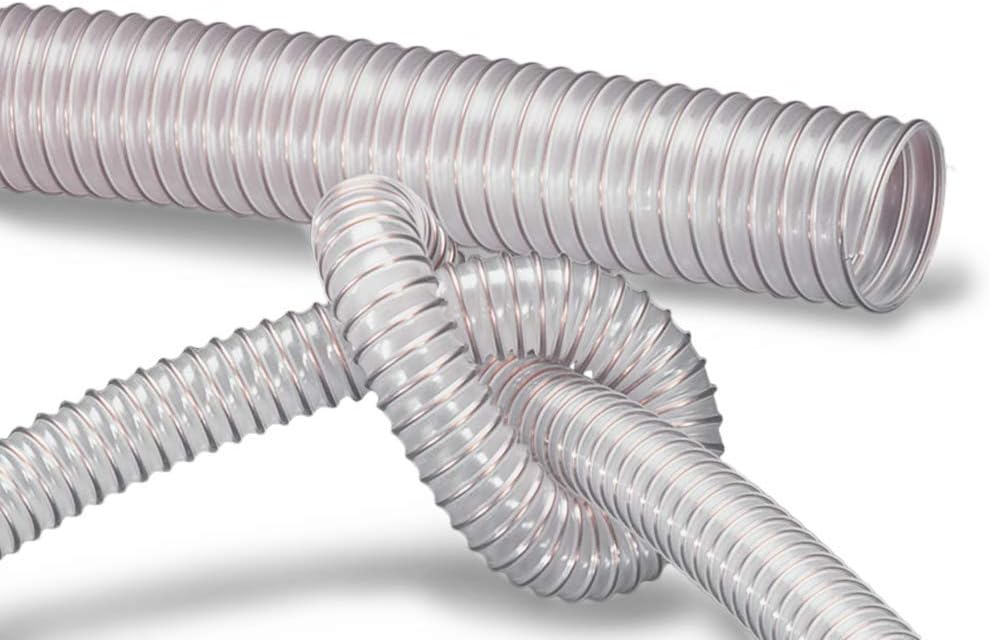 NORRES Antistatic Suction Hose Made of PU, Suitable for Food 4,5" ID 25 ft