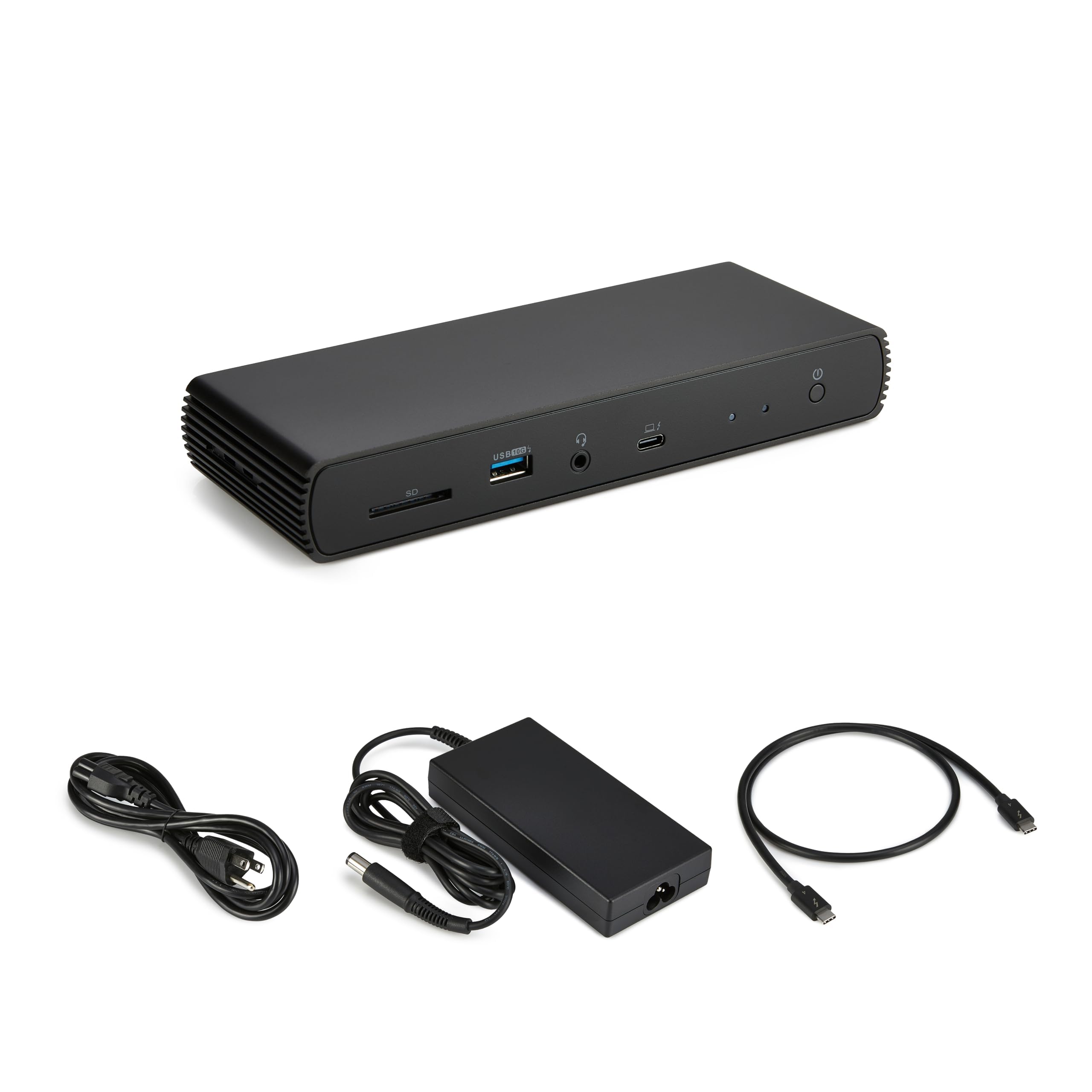 Amazon Basics Thunderbolt4/USB4 Pro Docking Station,2xTBT4,1xHDMI2.1,3xUSB A 3.1,RJ45,Dual Display, Black, 7.86 x 2.95 x 1.23 inches
