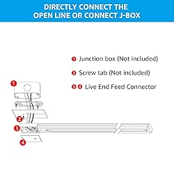 LEONLITE H Track Live End Feed Connector, H Type