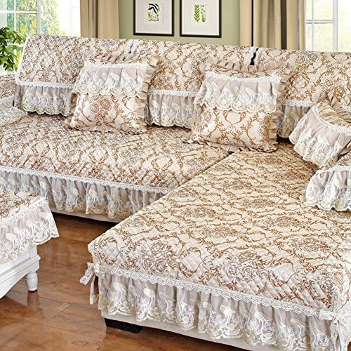 qulit home European Style Lace Slipcover Sofa,Four Seasons Non-Slip Sofa Cover Can Be Customized Couch Covers-C 78x160cm(31x63inch)