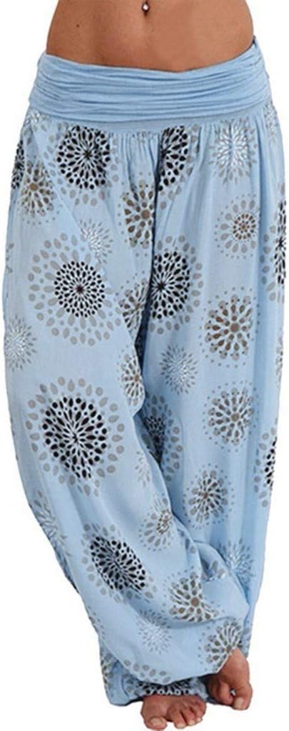 Adeliber Women's Pants Fashion Printing Bandwidth Loose Yoga Pants Women's Casual Sweatpants